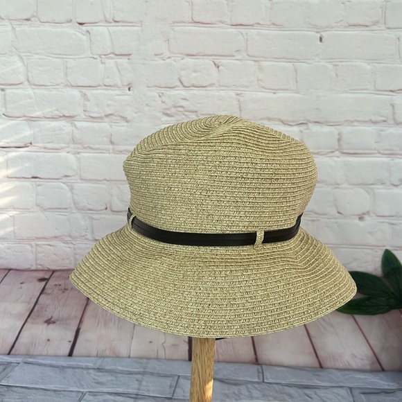 NWT Nine West straw bucket hat - Picture 1 of 5